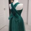 Rochie versatila lunga cu bustul si spatele acoperit cu tulle si bretele din tulle 202626