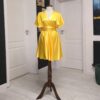 Rochie versatila scurta din satin cu bretele late 202628