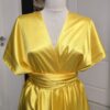 Rochie versatila scurta din satin cu bretele late 202628U
