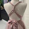 Rochie versatila scurta din satin cu perle 202630