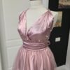 Rochie versatila scurta din satin si tulle cu perle 202630U