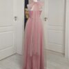 Rochie versatila lunga din lycra cu bustul si spatele acoperit cu tulle si bretele din tulle 202627