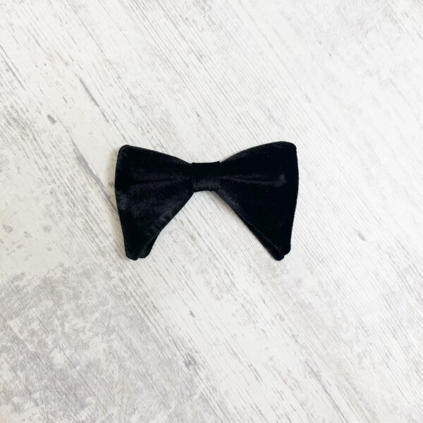Papion butterfly pentru mire de negru catifea M1