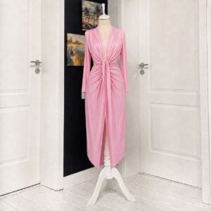 rochie de ocazie roz prafuit
